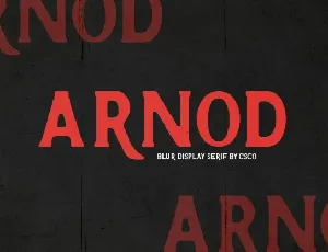 Arnod Blur font