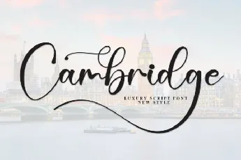 Cambridge Calligraphy font