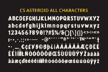 CS Asteroid font