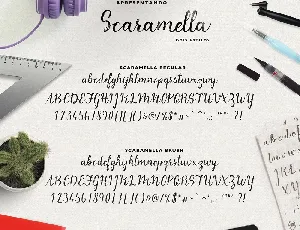 Scaramella Script Free font