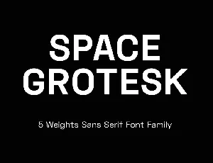 Space Grotesk font