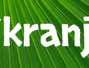 Skranji font