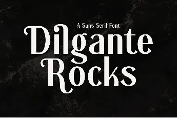 Dilgante Rocks font