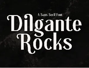 Dilgante Rocks font