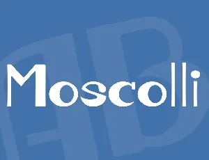 Moscolli font