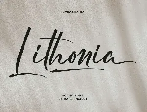 Lithonia font