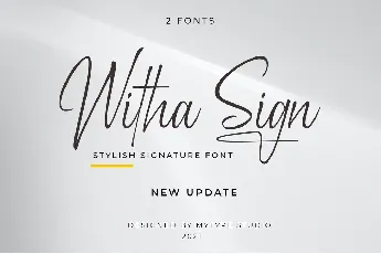 Witha Sign font