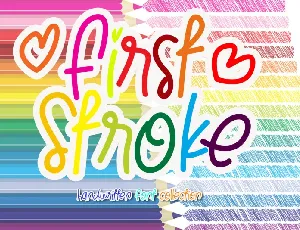 First Stroke font