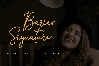 Barier Signature Script font