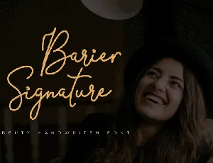 Barier Signature Script font