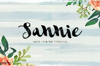 Sannie Script font