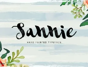 Sannie Script font