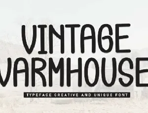 Vintage Farmhouse Display font