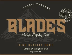 Blades font