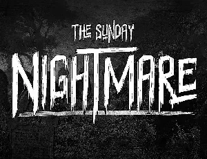 Sunday Nightmare Typeface Free font