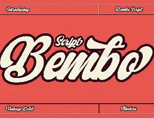 Bembo Script font