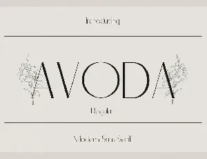 Avoda font