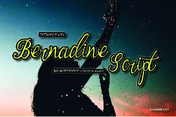 Bernadine Script font