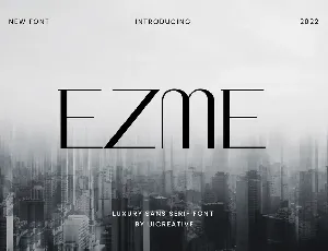 Ezme font