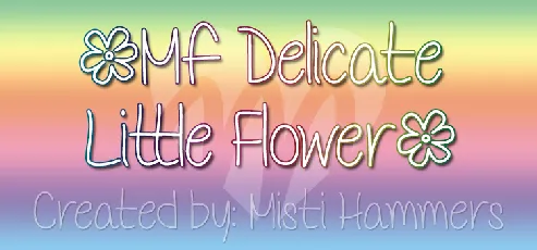 Delicate Little Flower font