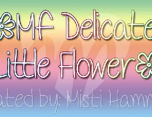 Delicate Little Flower font