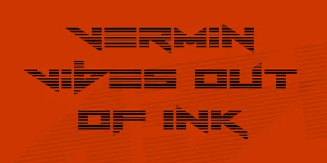 Vermin Vibes Out Of Ink font