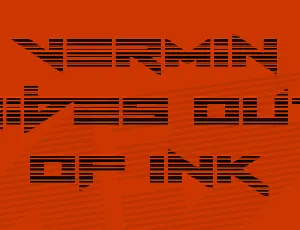 Vermin Vibes Out Of Ink font