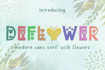 Deflower font