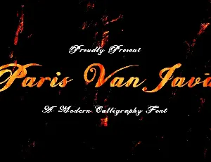 Paris Van Java font