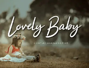 Lovely Baby Calligraphy font