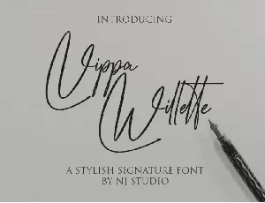 Vippa Willette font