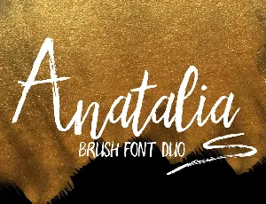 Anatalia Brush Duo font