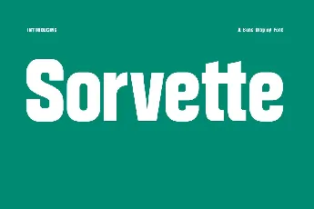 Sorvette font