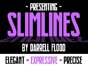 Slimlines Free Download font