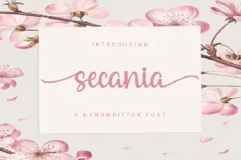 Secania font