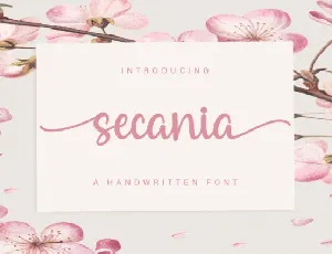 Secania font