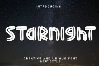 Starnight Display font