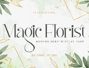 Magic Florist Demo font