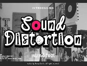 Sound Distortion font