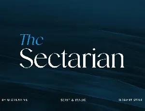 The Sectarian font