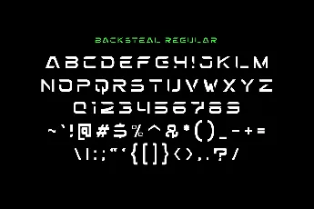 Backsteal font