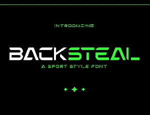 Backsteal font