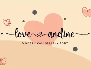 Love Andine font