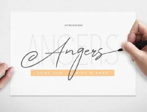 Angers Script font