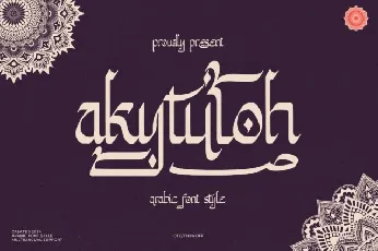 Akytuloh | Arabic Style font