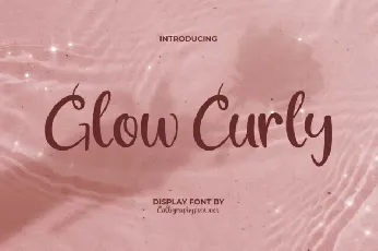 Glow Curly font