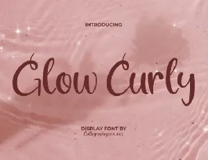 Glow Curly font