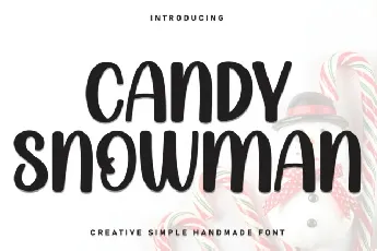 Candy Snowman Display font