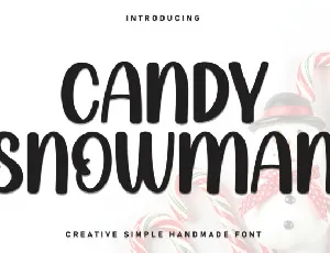 Candy Snowman Display font