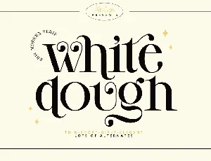 White Dough font